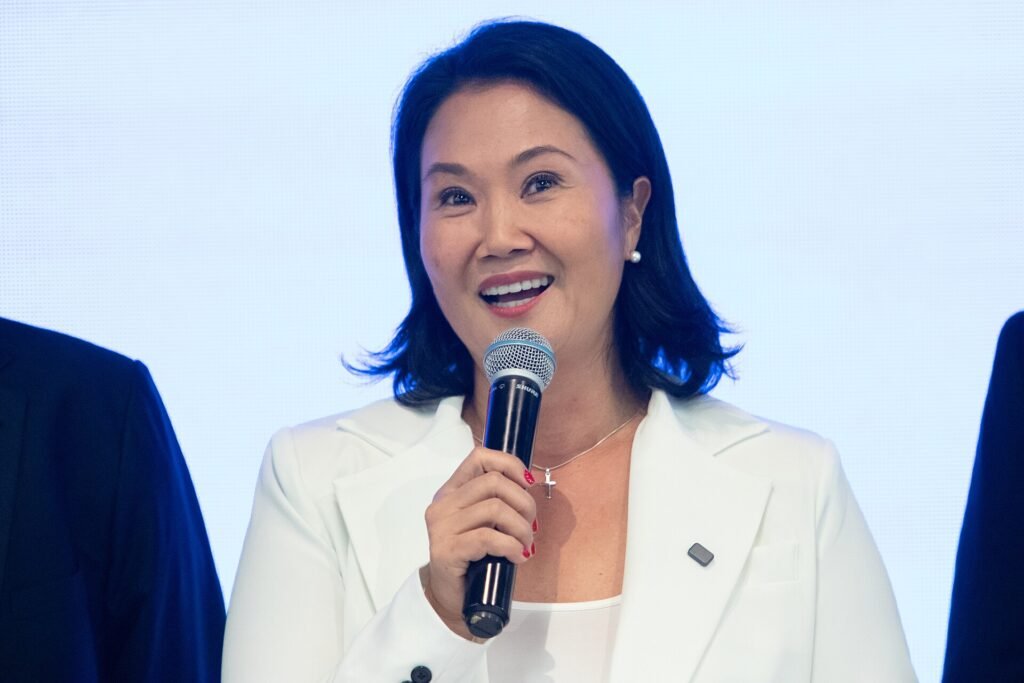 Keiko Fujimori durante su investidura presidencial en Perú, 28 de julio de 2026.